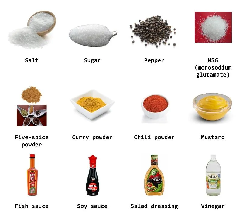 Học từ vựng tiếng Anh qua các loại gia vị
