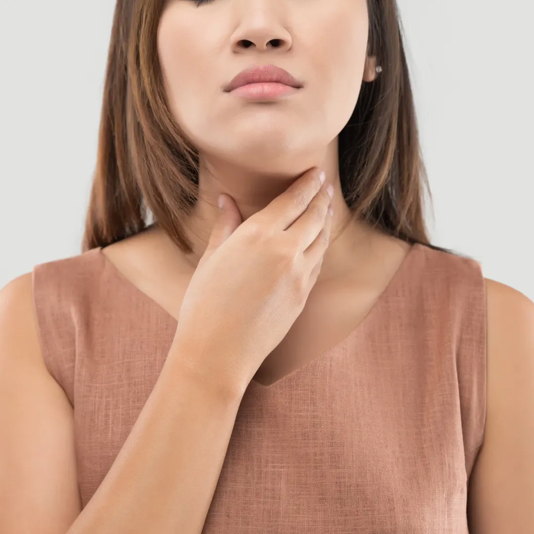 Minh họa chức năng tuyến giáp được cải thiện nhờ i-ốt