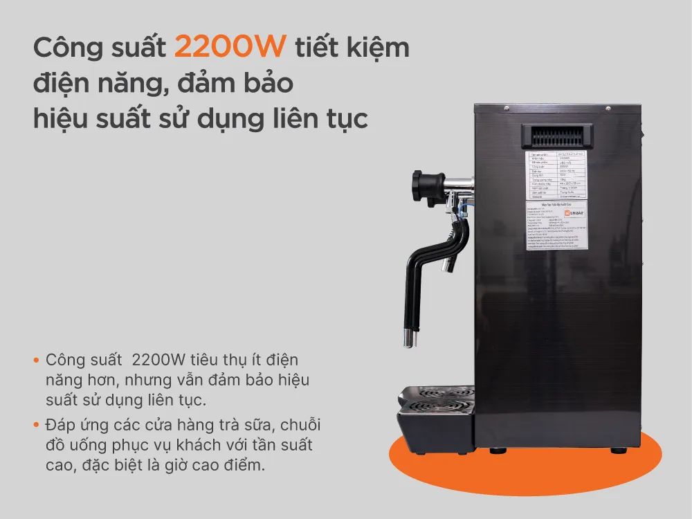 Máy sục sữa áp suất cao Unibar UBS-1VS - ảnh 2