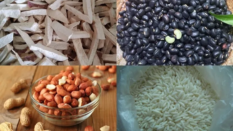 Các nguyên liệu chính cần thiết để nấu món khoai xéo chuẩn vị