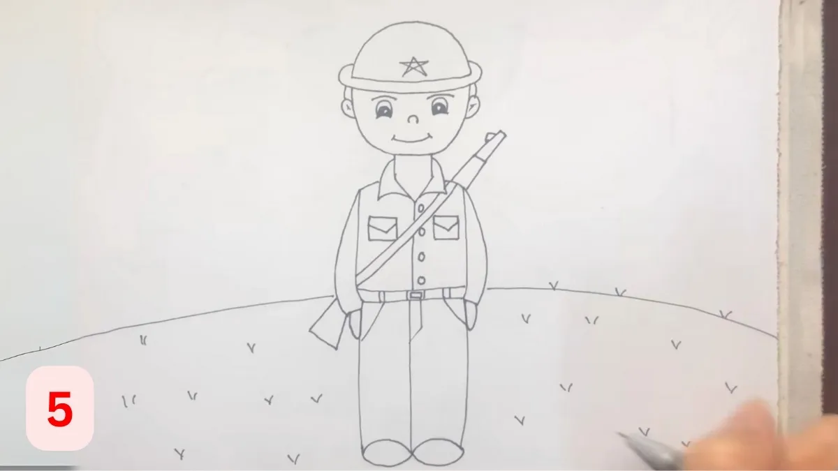 Thêm chi tiết phụ để tranh sinh động hơn