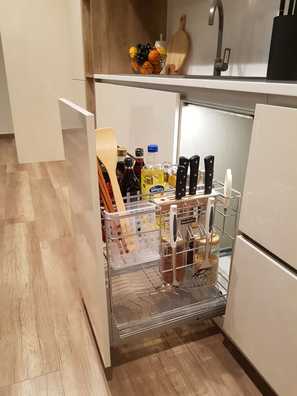 Kệ gia vị đa năng Inox 304 cho tủ bếp hiện đại