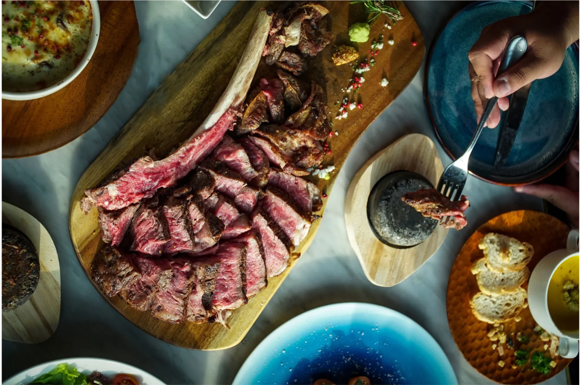 Thịt bò Wagyu với đường vân cẩm thạch đặc trưng