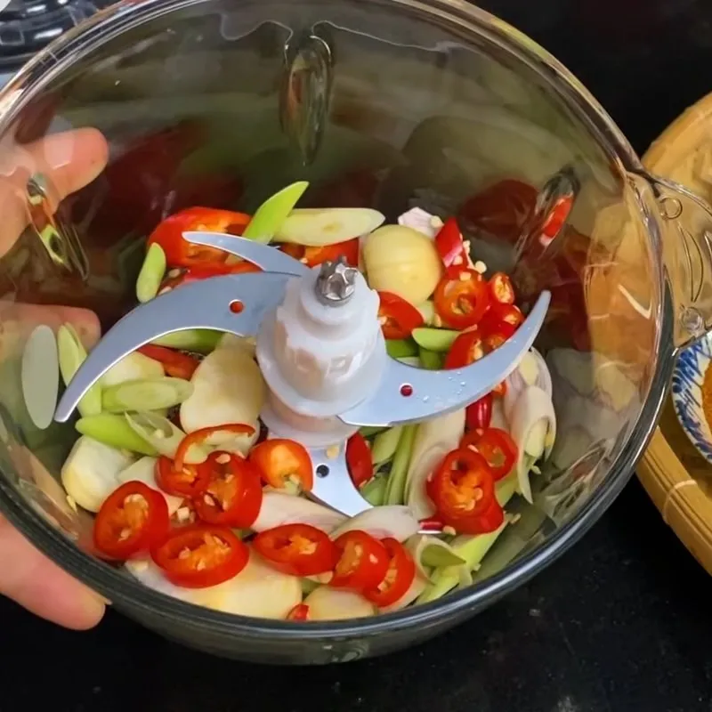 Xay tỏi, ớt và sả