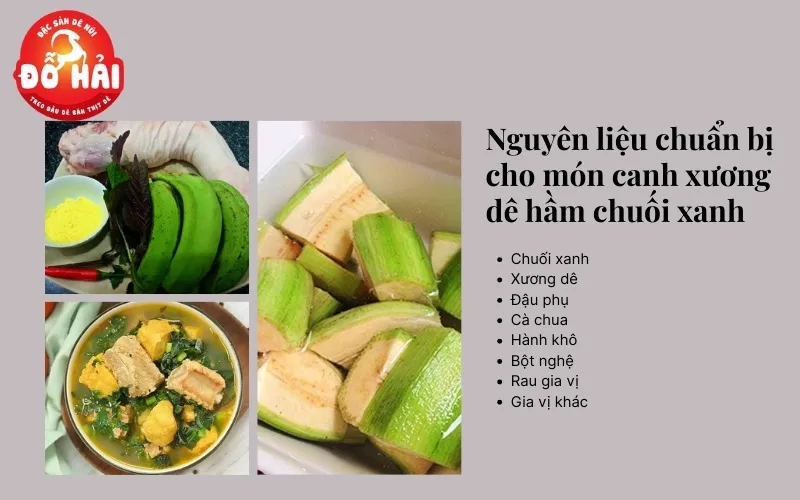 Xương dê nấu gì ngon kết hợp chuối xanh và đậu phụ hấp dẫn