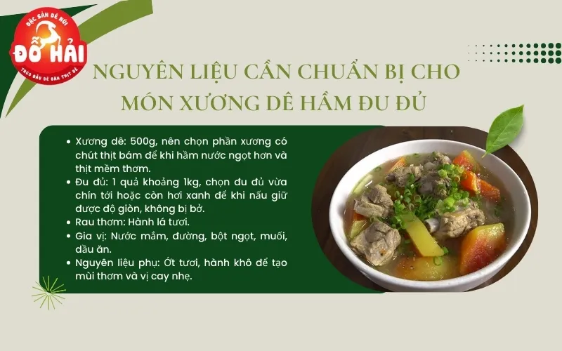 Xương dê nấu gì ngon phối hợp đu đủ xanh thanh mát