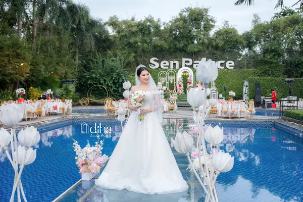Hồ bơi - Điểm nhấn khác biệt trong không gian tiệc tại Sen Place