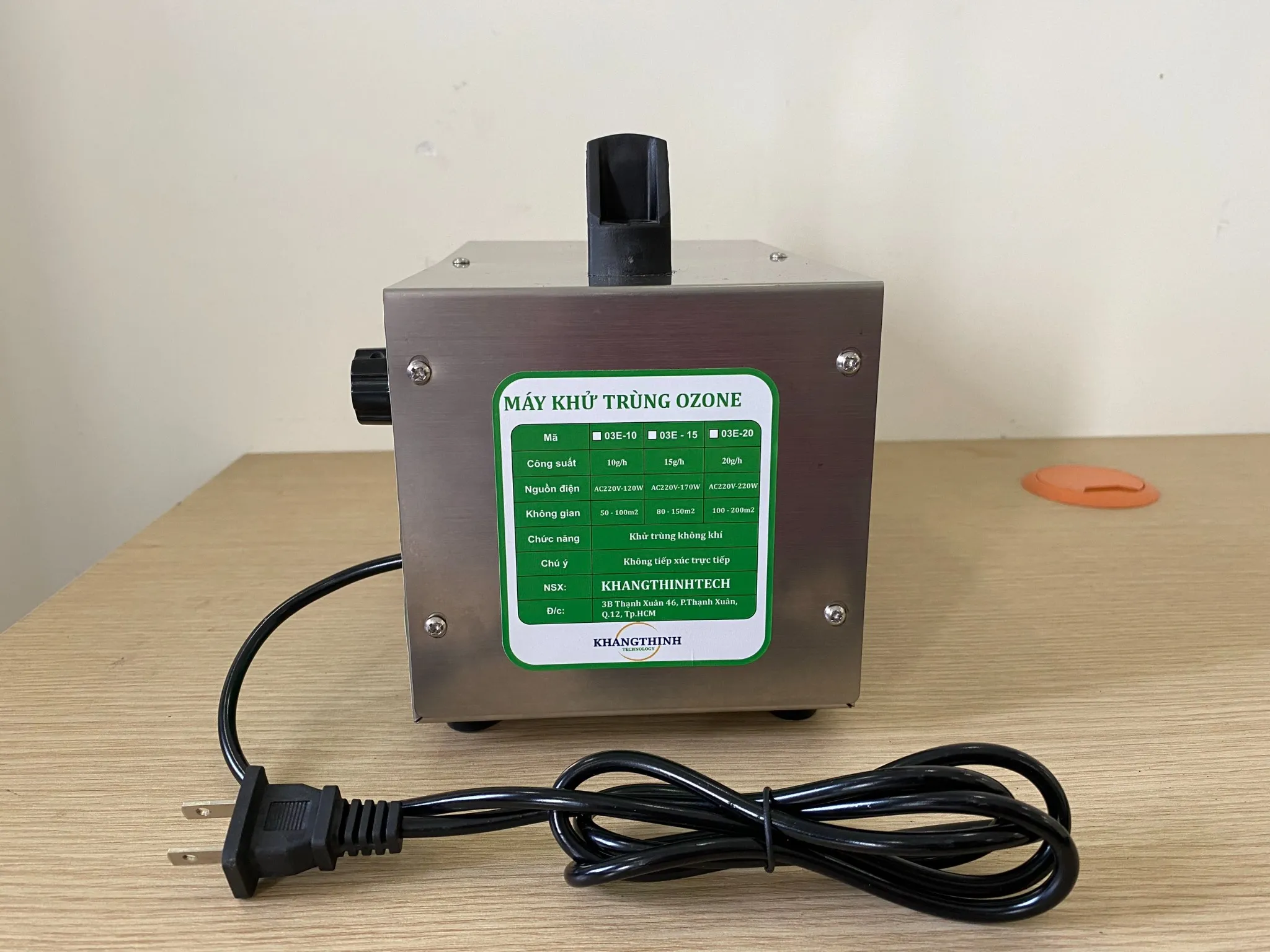 Máy Ozone O3E nhỏ gọn tiện dụng