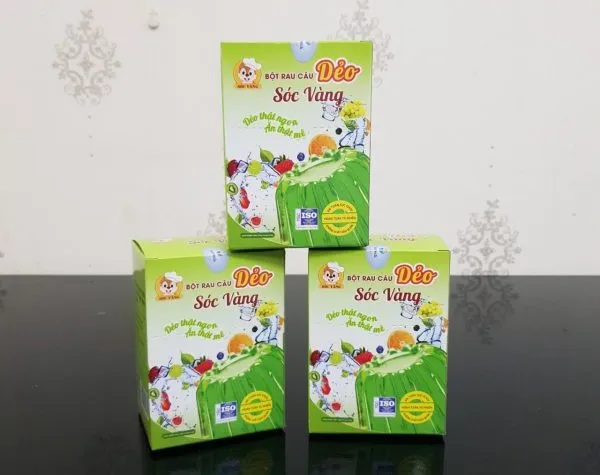 Bột rau câu Sóc Vàng được tin dùng nhờ chất lượng ổn định và độ dẻo giòn đặc trưng