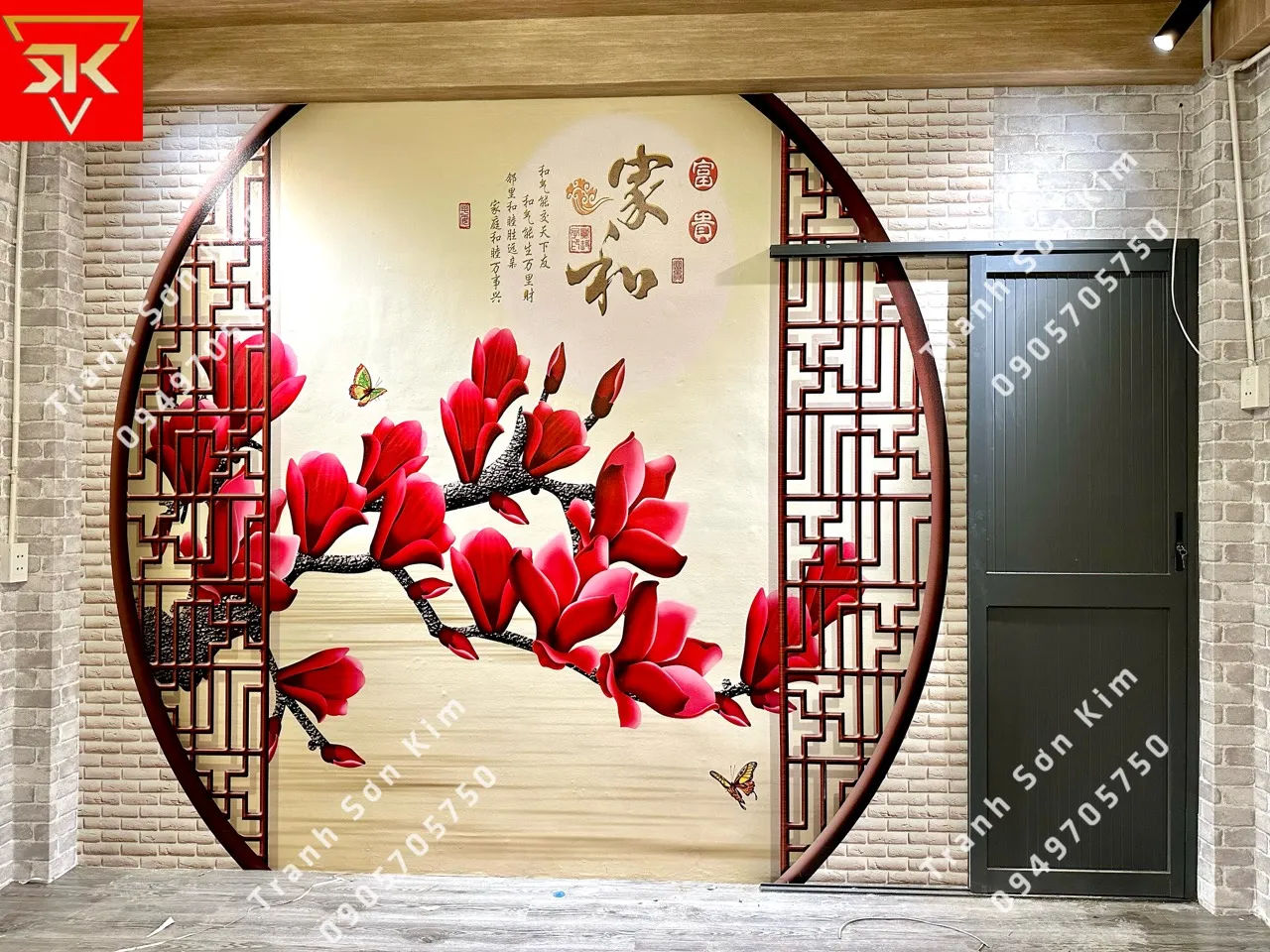 Tranh trần hầm rượu độc đáo