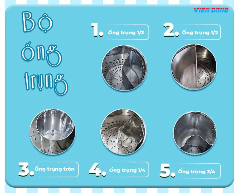 Ống trụng tròn inox phụ kiện nồi nấu phở tiện dụng